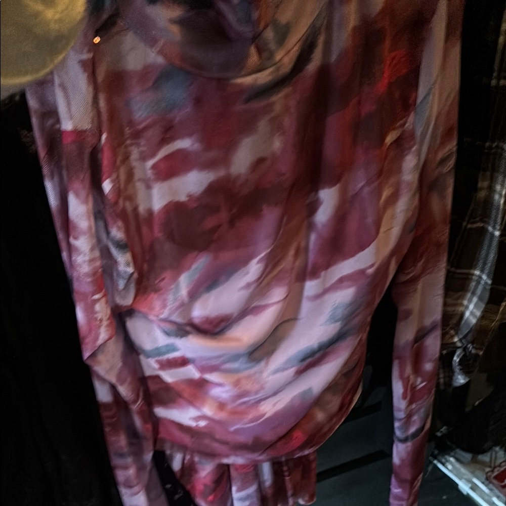 Elegant Multicolor Women’s long sleeve shirt and maxi skirt
